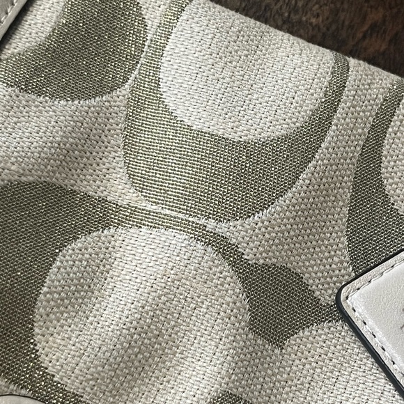 Coach Kristin Signature C Cream/Gold Canvas Satchel - Picture 8 of 8